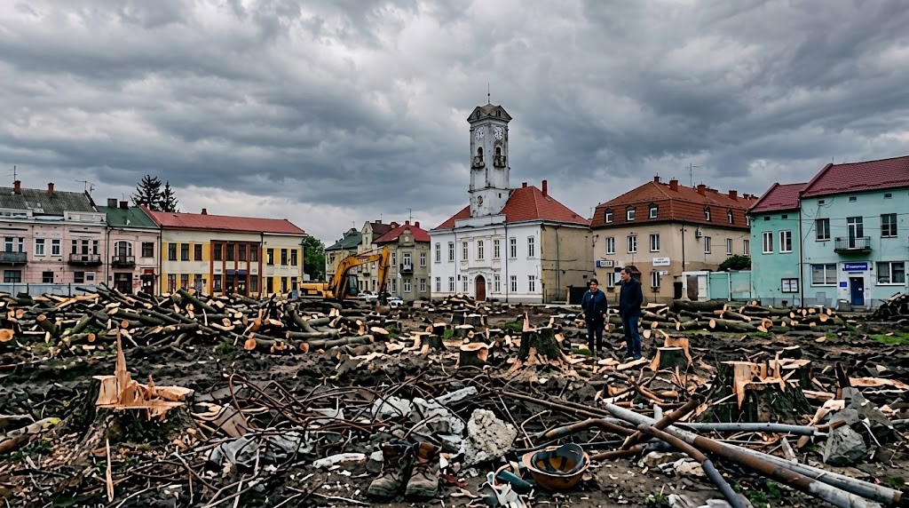 "Європейське оновлення" чи дерибан під час війни: як у Городку знищили парк і бюджет громади