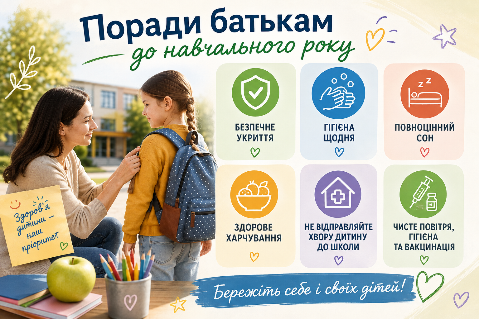 Поради батькам до навчального року