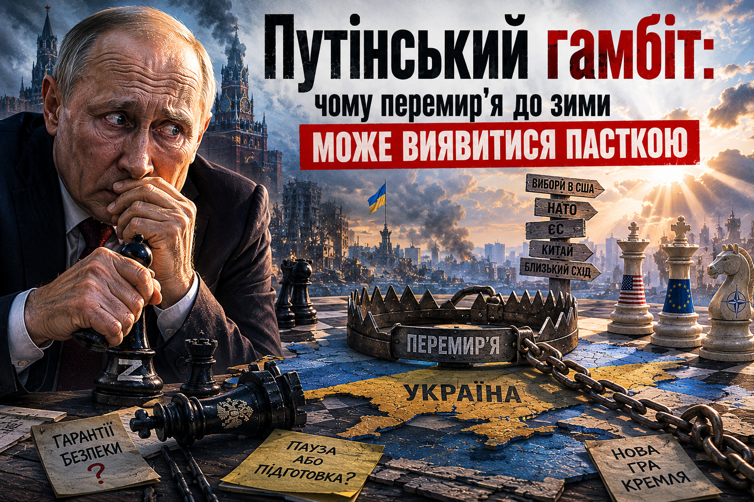 Путінський гамбіт: чому перемир'я до зими може виявитися пасткою