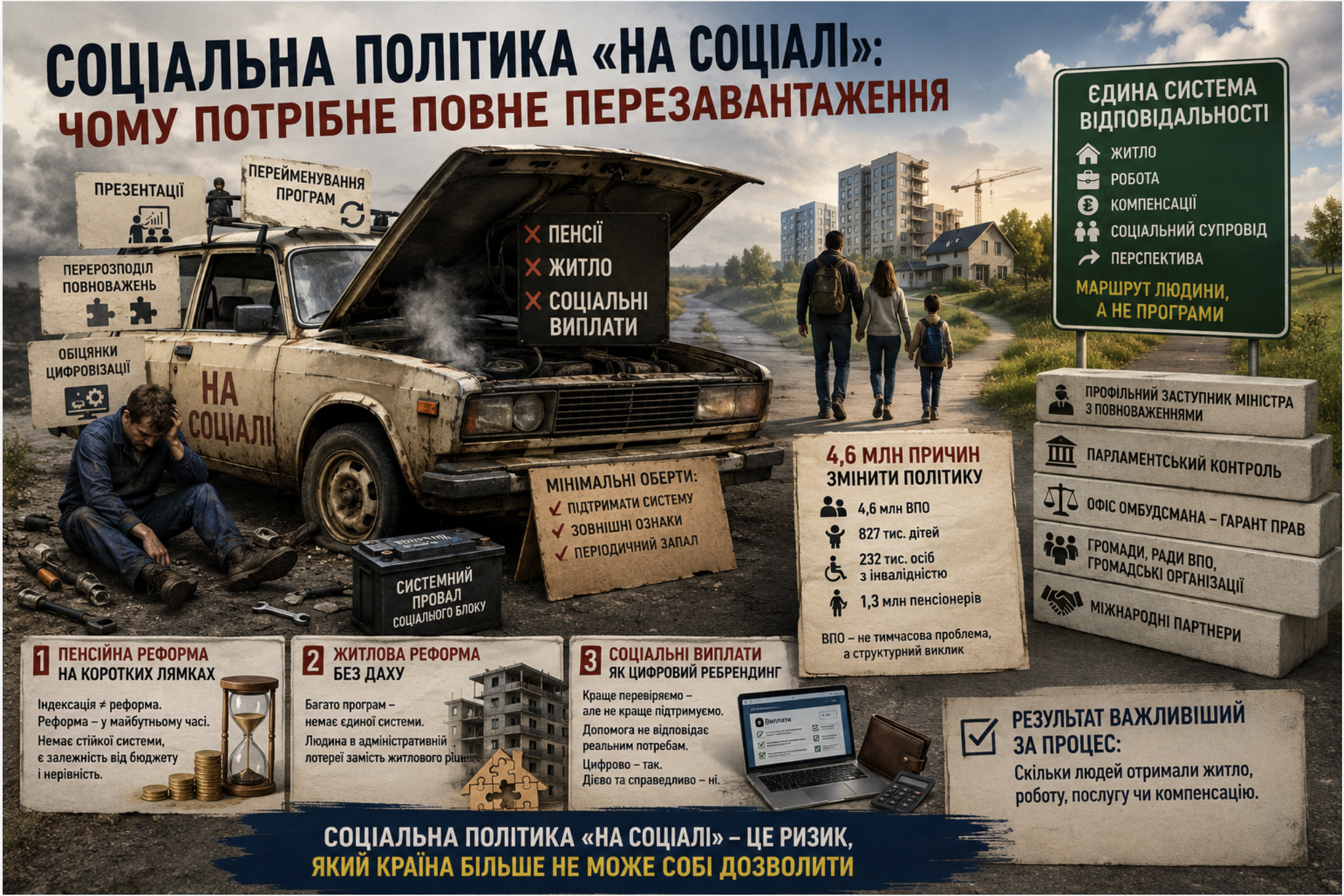 СОЦІАЛЬНА ПОЛІТИКА «НА СОЦІАЛІ»: ЧОМУ ПОТРІБНЕ ПОВНЕ ПЕРЕЗАВАНТАЖЕННЯ