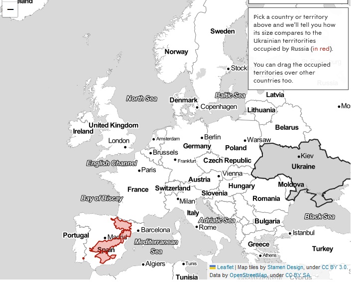 Окуповані росією українські території на мапах європейських країн - якби це виглядало - фото 5