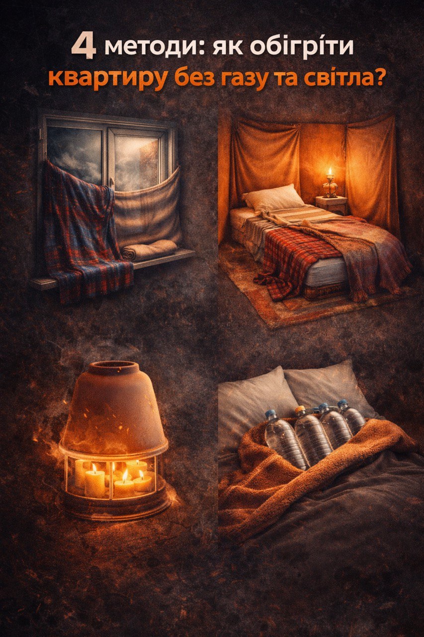 Важка зима: як швидко обігріти квартиру, якщо немає газу та світла 