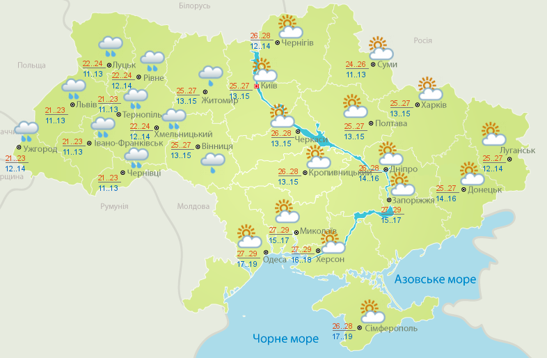 Синоптики розповіли, коли Україну накриють дощі та грози (карта) - фото 2