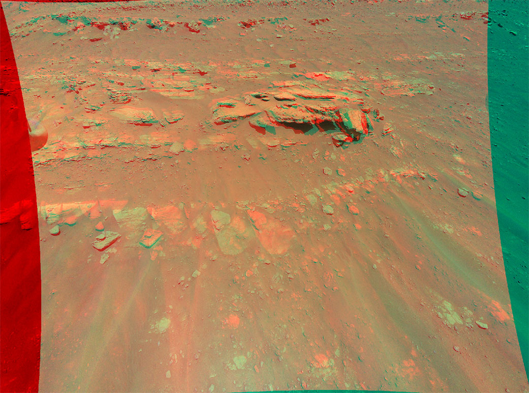 Марс в 3D: вертолётный дрон NASA прислал новое фото с красной планеты (ФОТО) - фото 2
