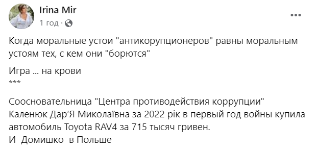 Чем затарилась антикоррупционерка Каленюк во время войны: все оформлено на других лиц - фото 2