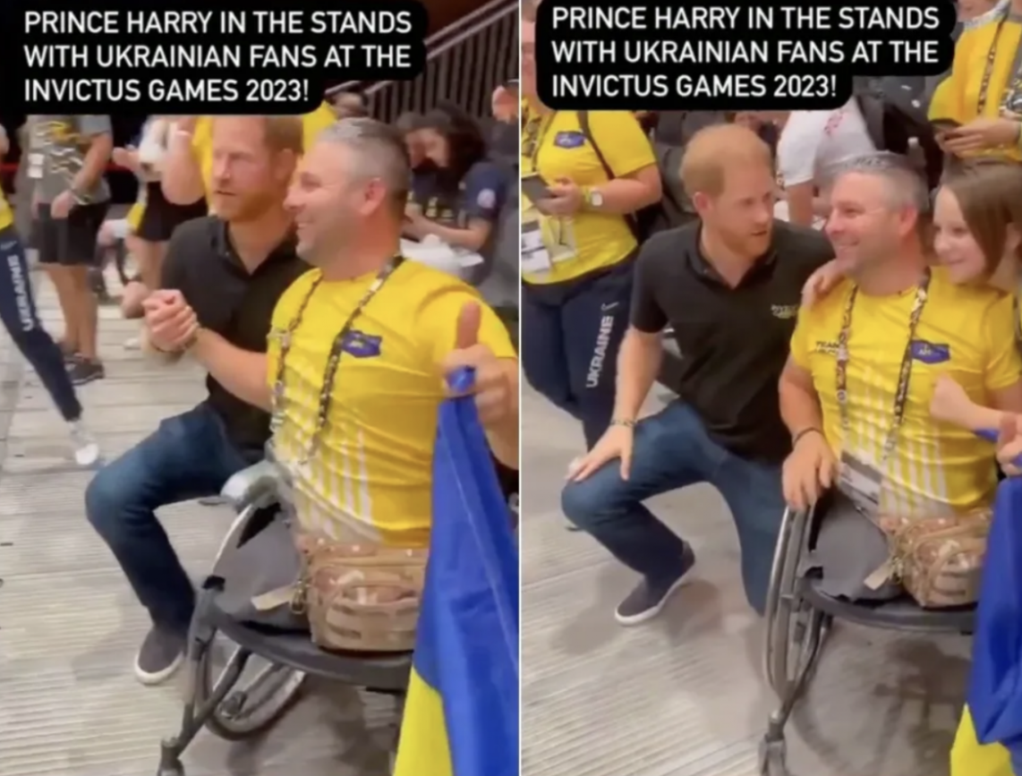 Принц Гарри встал на колено рядом с потерявшим ноги украинцем (ФОТО) - фото 2