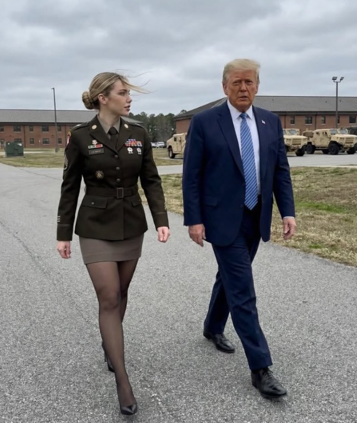 Популярная военная инфлюэнсерша и фанатка Трампа оказалась ИИ-моделью - фото 2 Популярная военная инфлюэнсерша и фанатка Трампа оказалась ИИ-моделью - фото 2