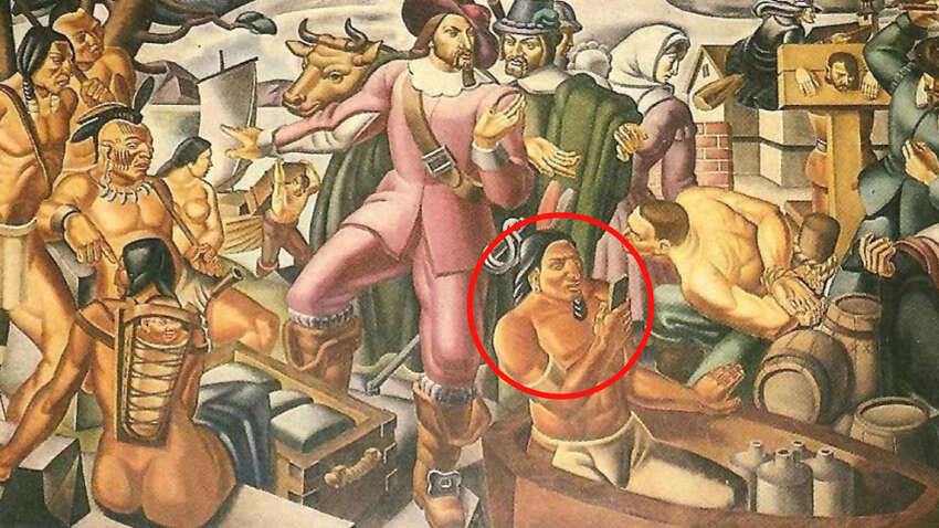 Мужчина с iPhone, замеченный на картине 1937 года: за 90 лет до изобретения смартфона