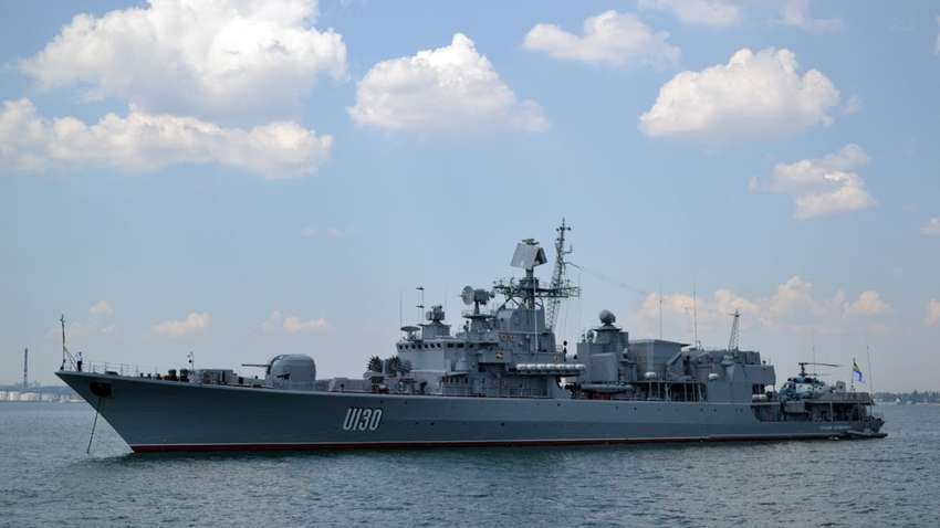 Флагман украинских ВМС вышел в море