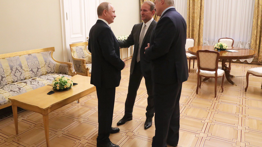 В Санкт-Петербурге состоялась встреча Путина, Лукашенко и Медведчука