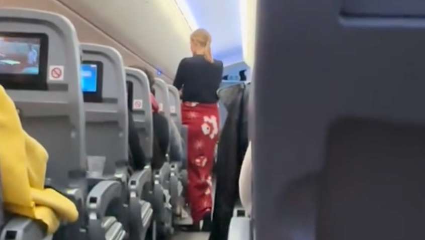 Пассажирка простояла 7 часов в самолете во время полета: никто не знает почему 