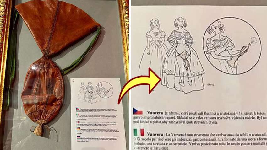 В музее Праги выставили благородный аксессуар аристократов для пукания (ФОТО)