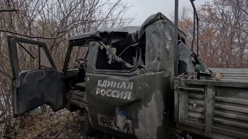 ВСУ атаковали автомобиль Харьковской оккупационной «власти» (ФОТО)