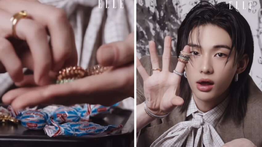 K-pop звезда Хенджин попробовал украинские конфеты во время рекламы Cartier (ВИДЕО)