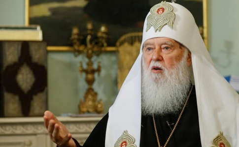 Віруючі Київського патріархату провели мітинг на підтримку Філарета