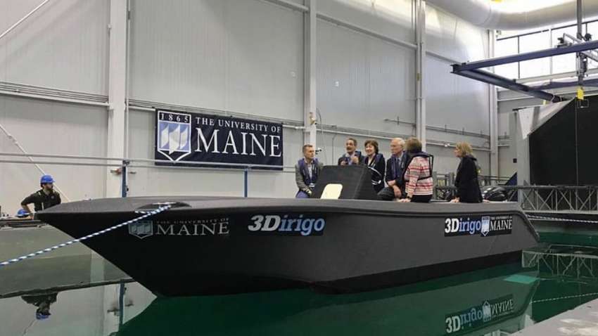 В США показали самый большой катер, напечатанный на 3D-принтере