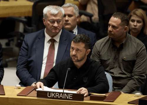 Зеленський в ООН розповів про плани Росії і сказав, яким може бути «справедливий мир» Зеленський в ООН розповів про плани Росії і сказав, яким може бути «справедливий мир»