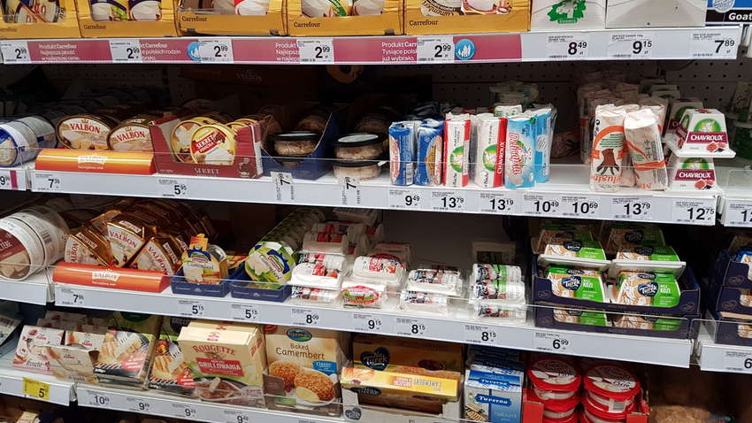 Продукты питания в Украине достигли европейских цен 