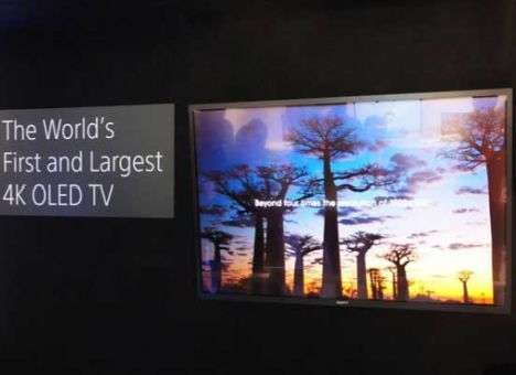 Sony анонсировала первый в мире 4K OLED-телевизор
