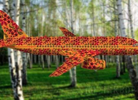 Россияне раскрасили самолеты «Аэрофлота» (ФОТО)