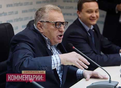 Жириновского в Киеве закидали квашеной капустой (ВИДЕО)