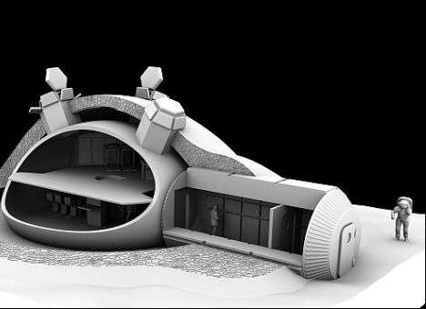 Лунную базу распечатают на 3D-принтере