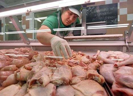 Россияне нашли в украинской курятине лишние бактерии