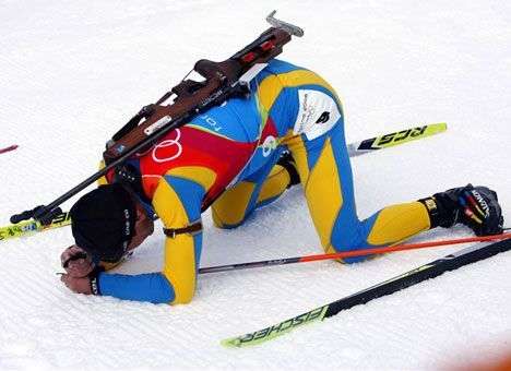 На чемпионате мира по биатлону у мужчин лыжи ехали плохо