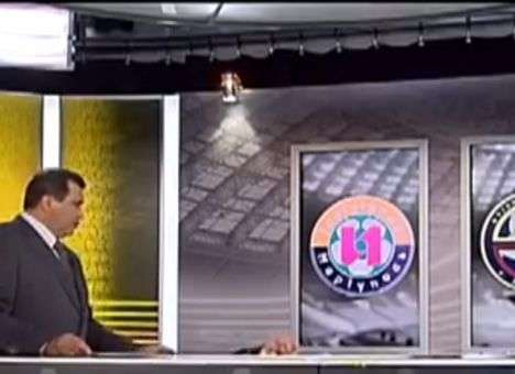 Саленко упал в прямом эфире (ВИДЕО)