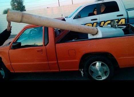 Гигантская самодельная помповая пушка — новый способ контрабанды