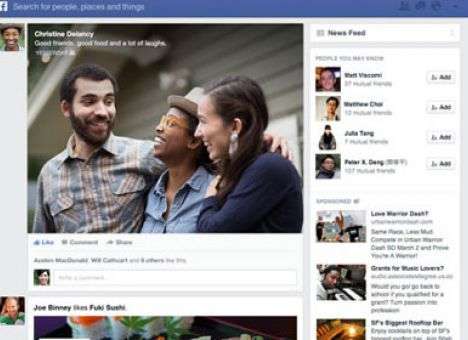 Facebook обновил главную страницу