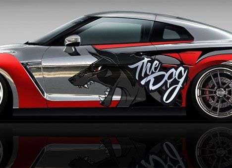 Долгополов нарисовал на машине собаку (ФОТО)