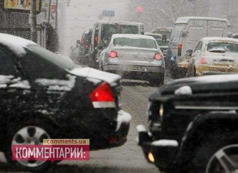 Транспортный коллапс в Киеве: пробки 10 из 10 (КАРТА)