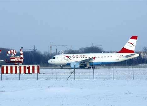 Из-за снегопада «Борисполь» отменил 39 рейсов. Аэропорт «Киев» закрыт