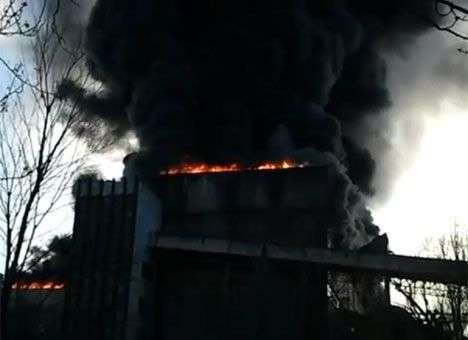 Милиция оцепила взорвавшуюся ТЭС на Донбассе (ВИДЕО)