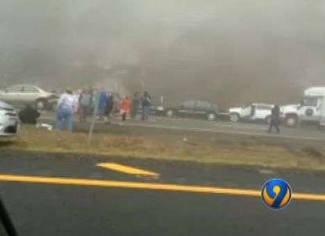 В США в тумане столкнулись 75 авто