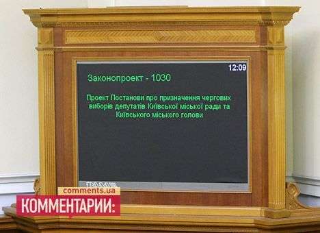Рада отложила киевские выборы на четверг
