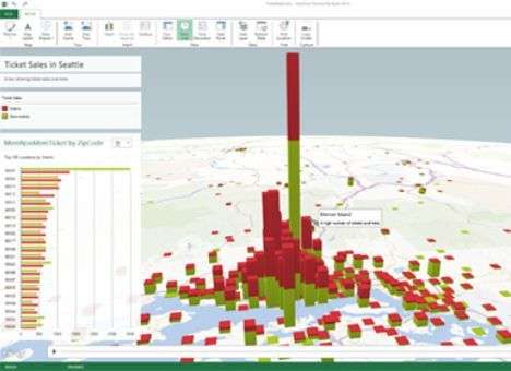 Excel получил географический 3D-визуализатор
