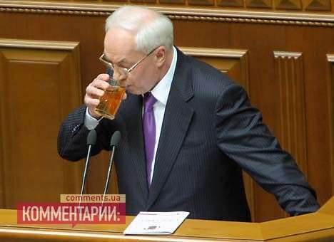 Азаров, срываясь на крик, рассказал нардепам про «покращення»  (АУДИО)