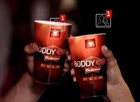 Стаканы для пива от Budweiser подключились к Facebook