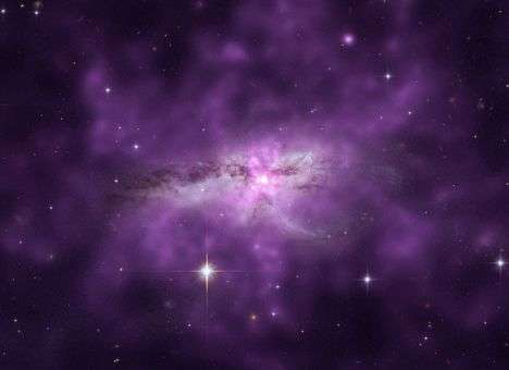 Телескоп «Чандра» засек газовое облако сливающихся галактик (ФОТО)