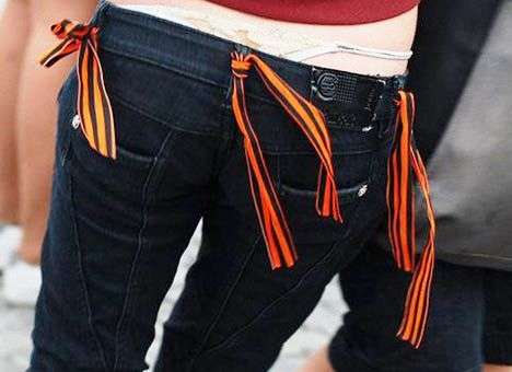 Украинцы забыли обвязаться георгиевскими ленточками