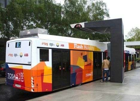 Как подзарядить электрический автобус за 15 секунд