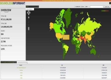 В интернет попала карта активности американских спецслужб