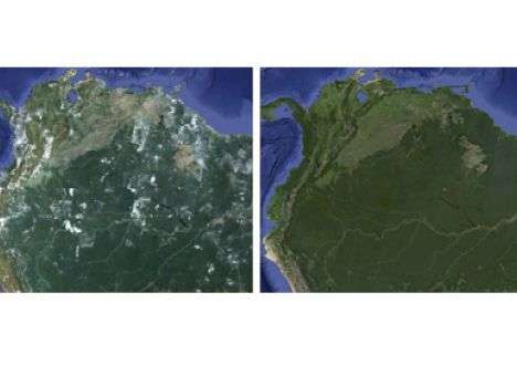 Google очистила спутниковые фото от облаков (ФОТО)