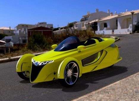 Разработан очередной гибрид автомобиля и мотоцикла