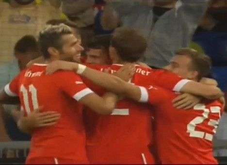 Швейцария обыграла Бразилию с «горняком» в составе (ВИДЕО)