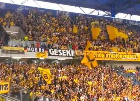 Как болельщики «Боруссии» поддерживают дублёров (ВИДЕО)