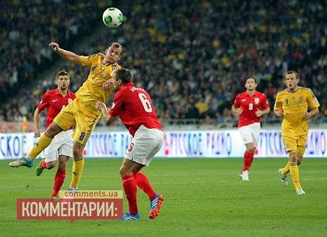 Украина и Англия выдали на «Олимпийском» боевую ничью