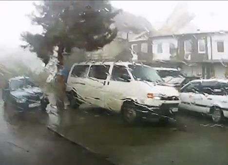 В сети появилось видео урагана на Львовщине (ВИДЕО)